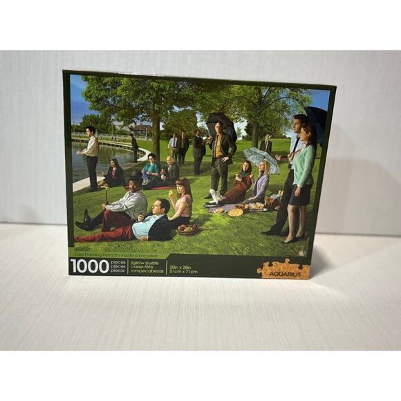 The Office 1000 piece jigsaw puzzle Sunday Afternoon in the Park Aquarius - Picture 1 of 2
